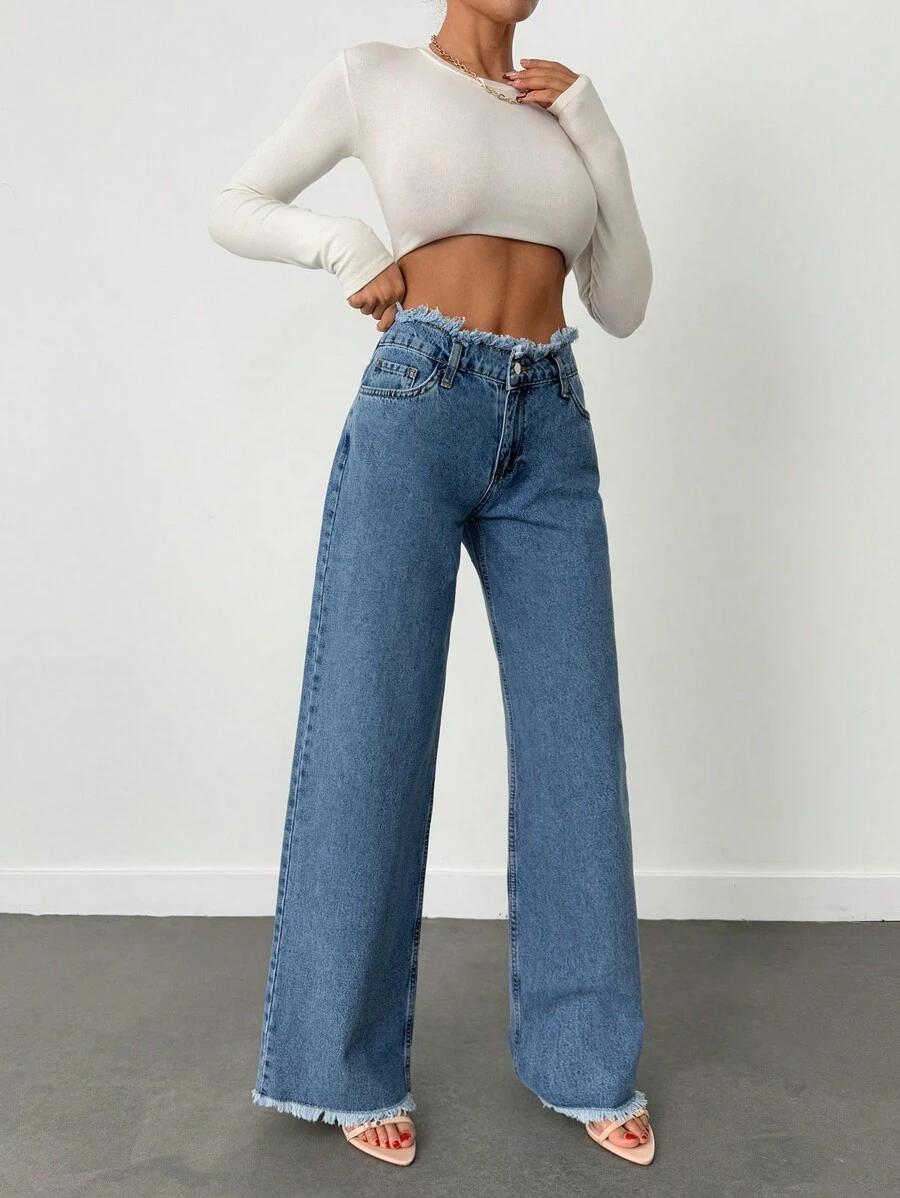 NIEBIESKIE SPODNIE JEANS