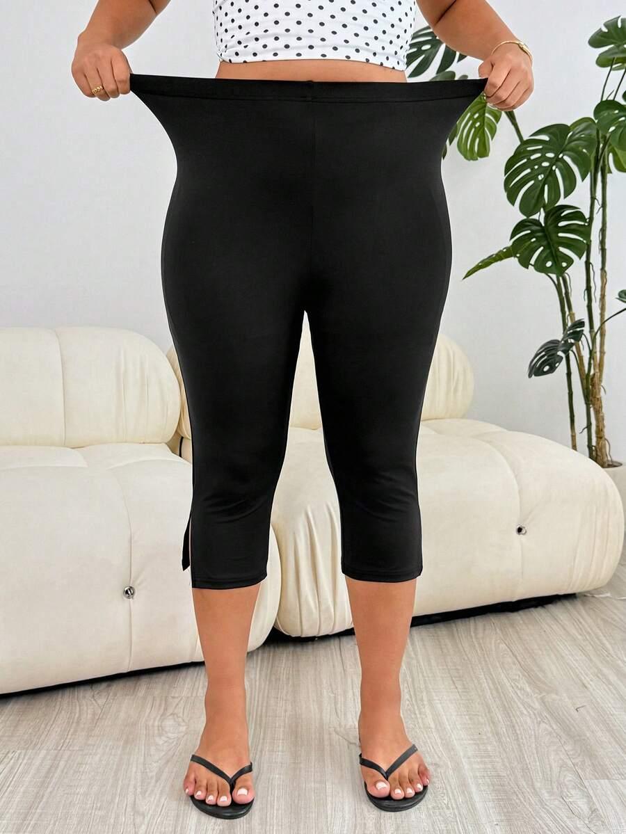 CZARNE LEGGINSY NOGAWKA 3/4