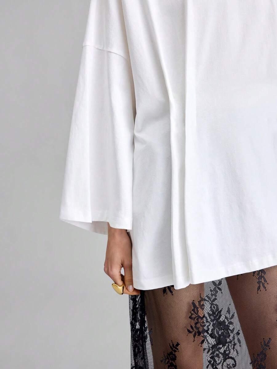 BIAŁY OVERSIZE T-SHIRT
