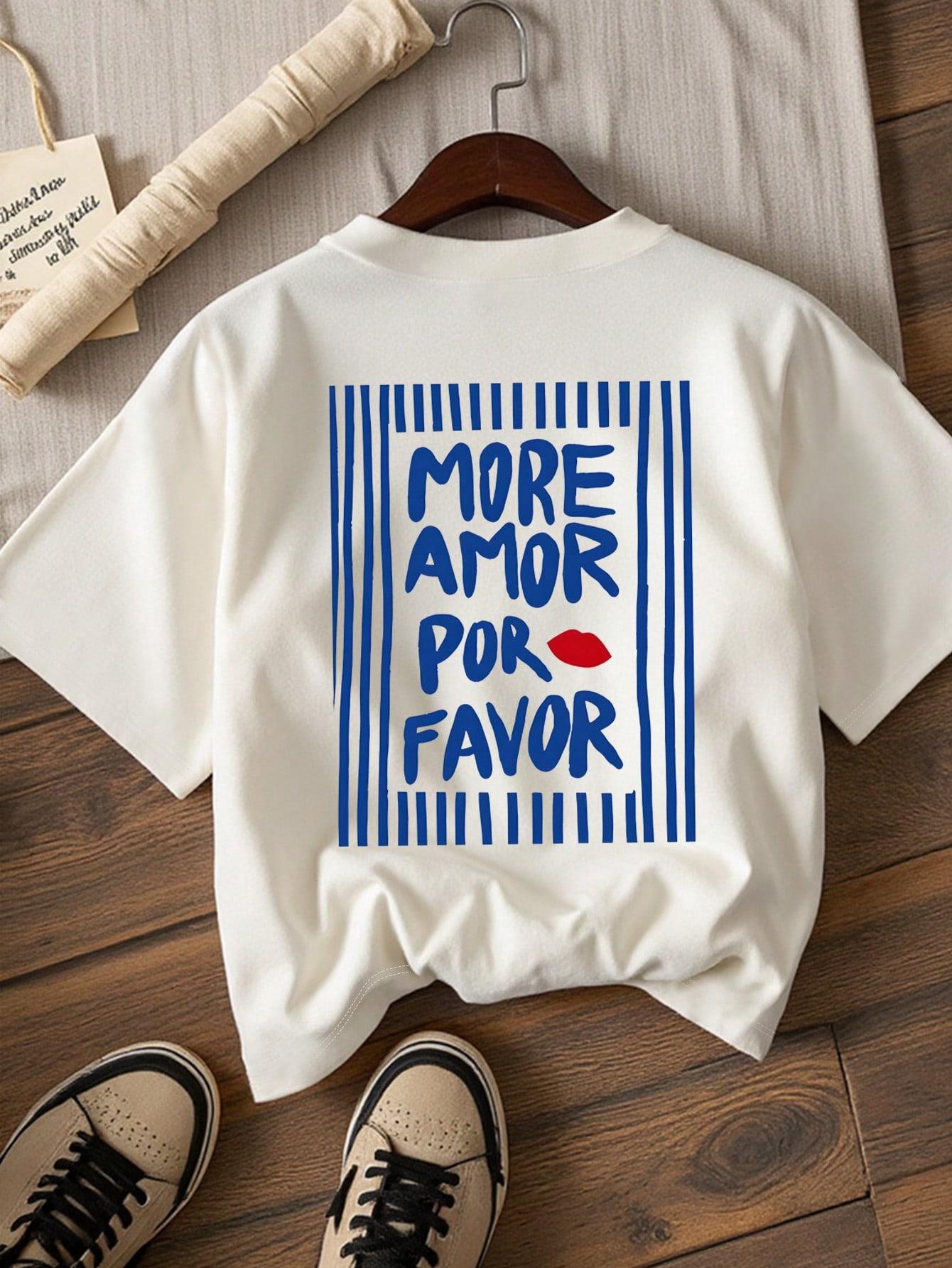 BIAŁY T-SHIRT PRINT