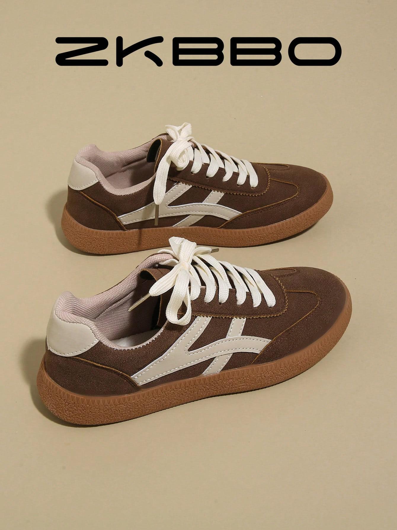 BRĄZOWE BUTY SPORTOWE