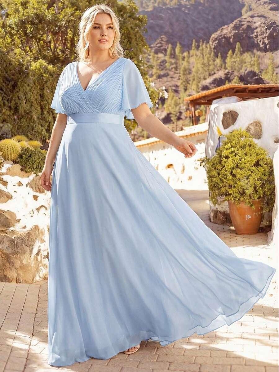 NIEBIESKA MAXI SUKIENKA 