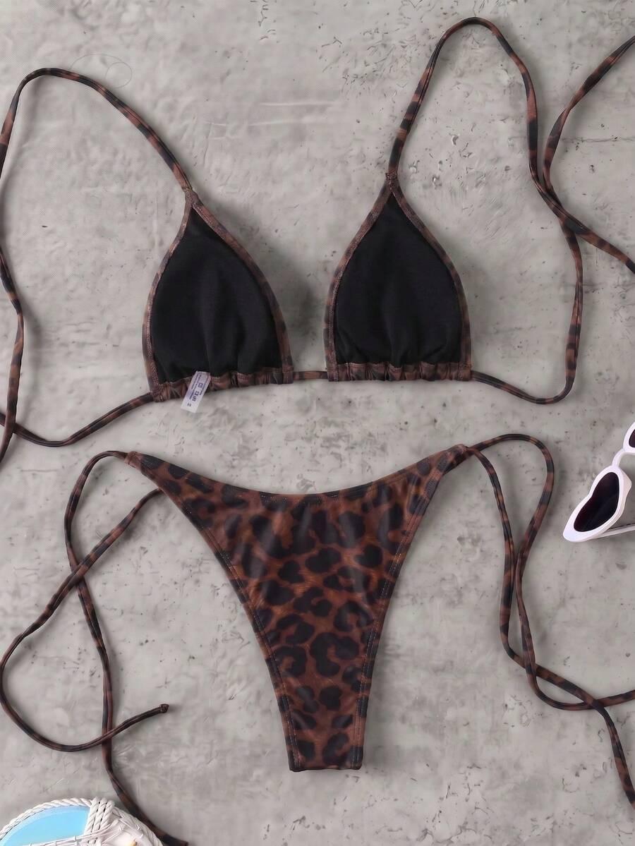 DWUCZĘŚCIOWY STRÓJ KĄPIELOWY ANIMAL PRINT