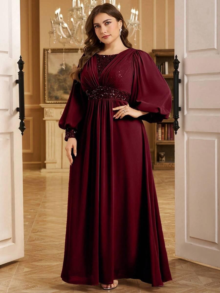 BURGUNDOWA MAXI SUKIENKA 