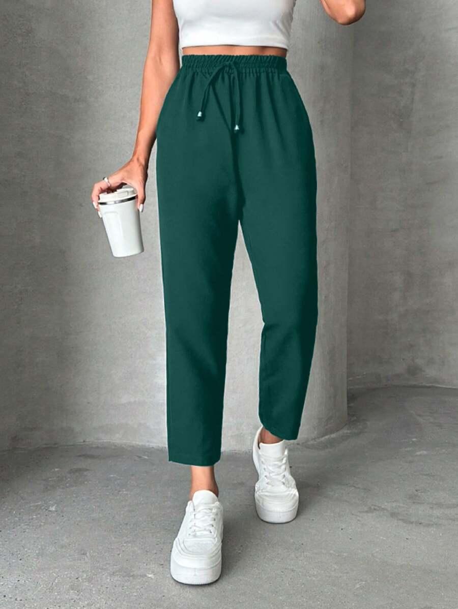 ZIELONE SPODNIE CASUAL