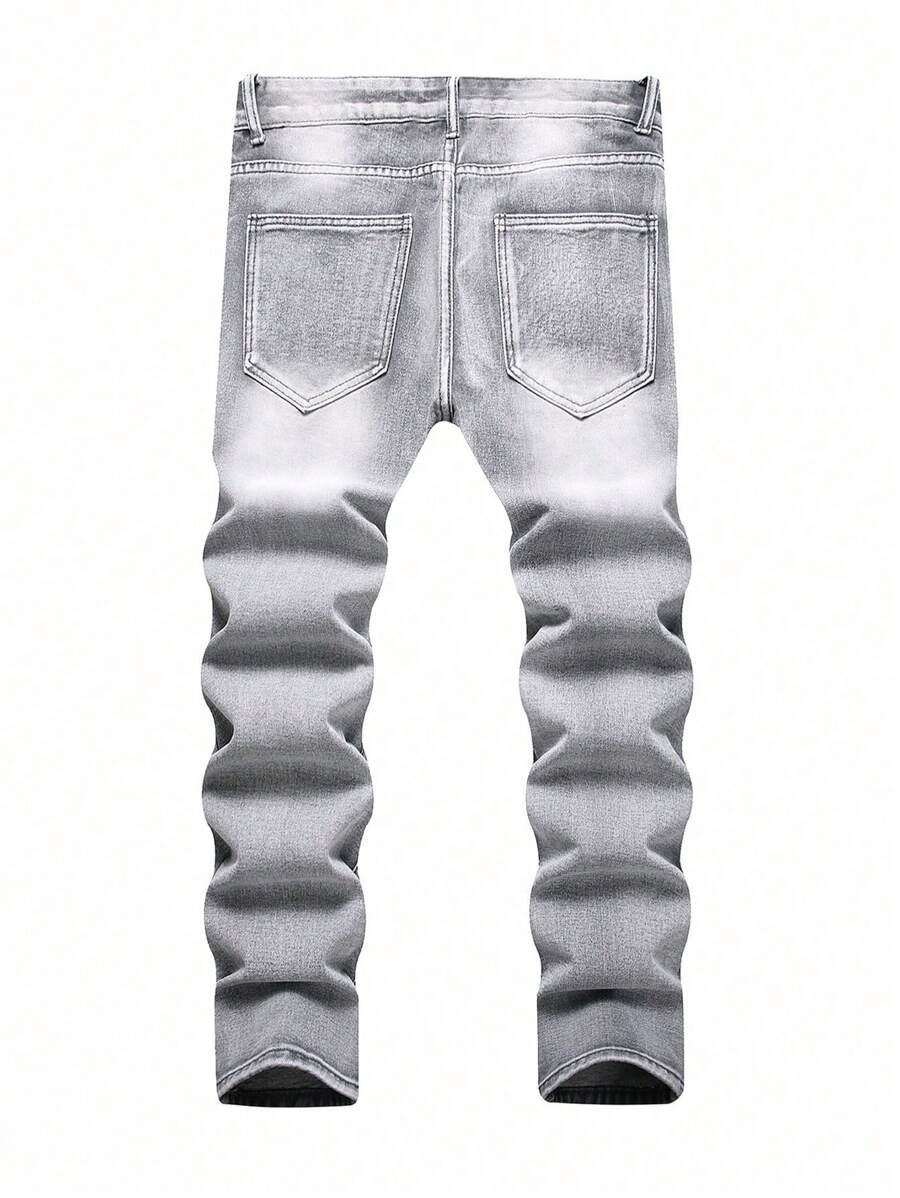 szare spodnie jeans 