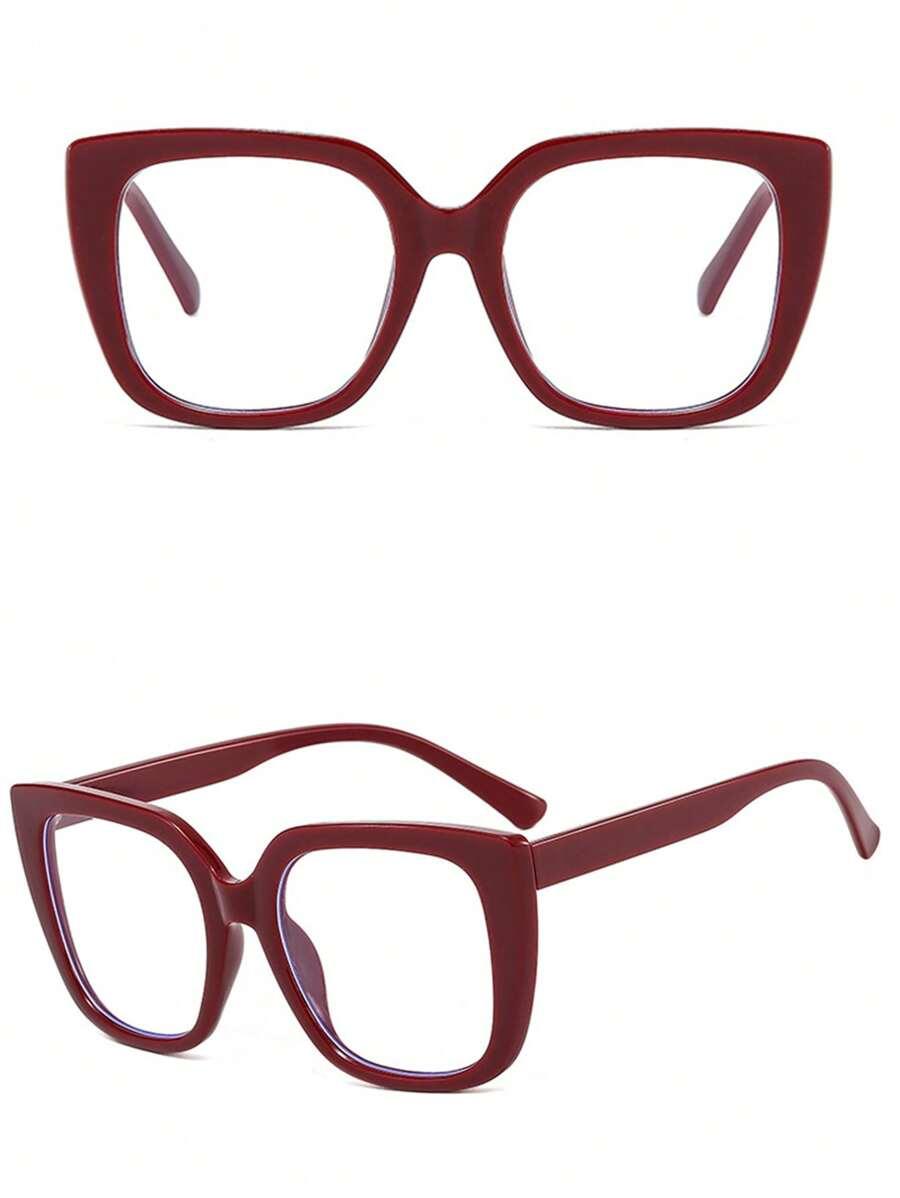 bordowe okulary zerówki 