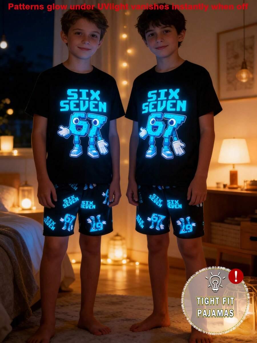 t-shirt spodenki piżama komplet