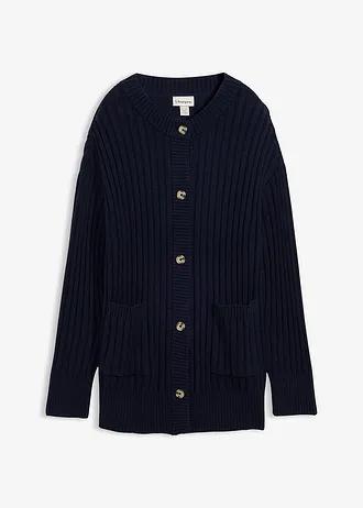 granatowy sweter kardigan 