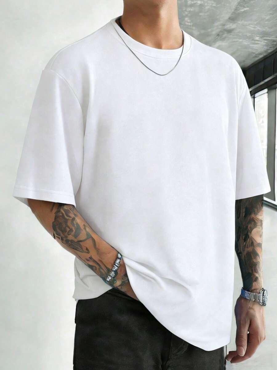 biały t-shirt nadruk 