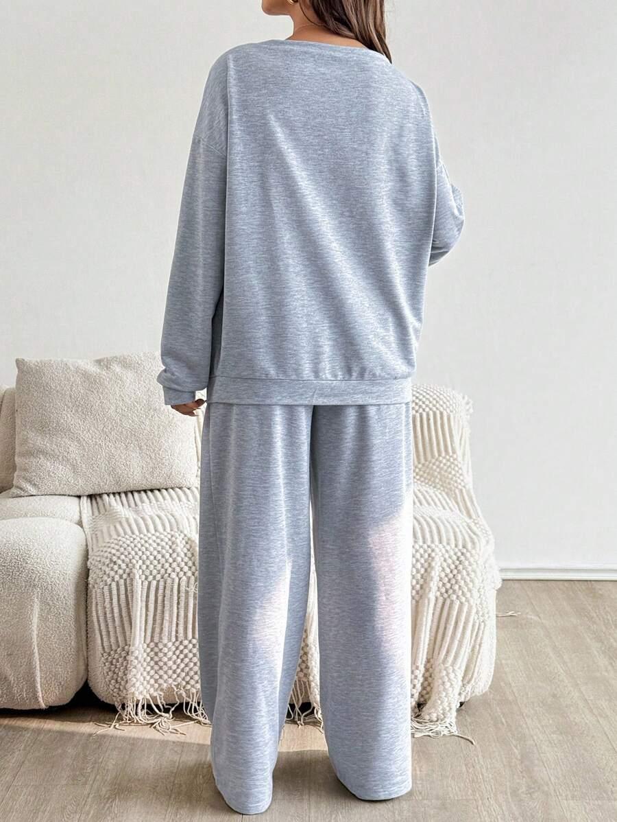 ciążowy dresowy komplet bluza spodnie 
