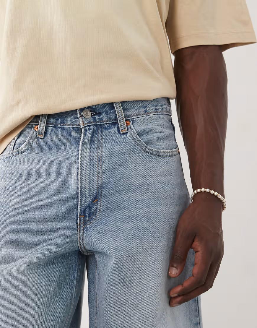 NIEBIESKIE SPODENKI JEANS kieszenie