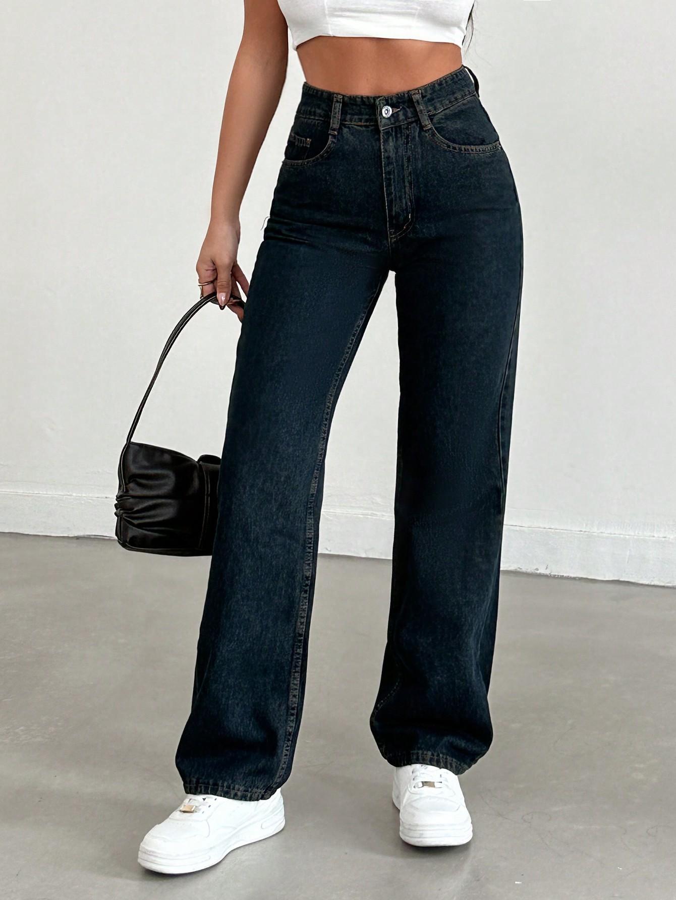 SPODNIE JEANS WYSOKI STAN