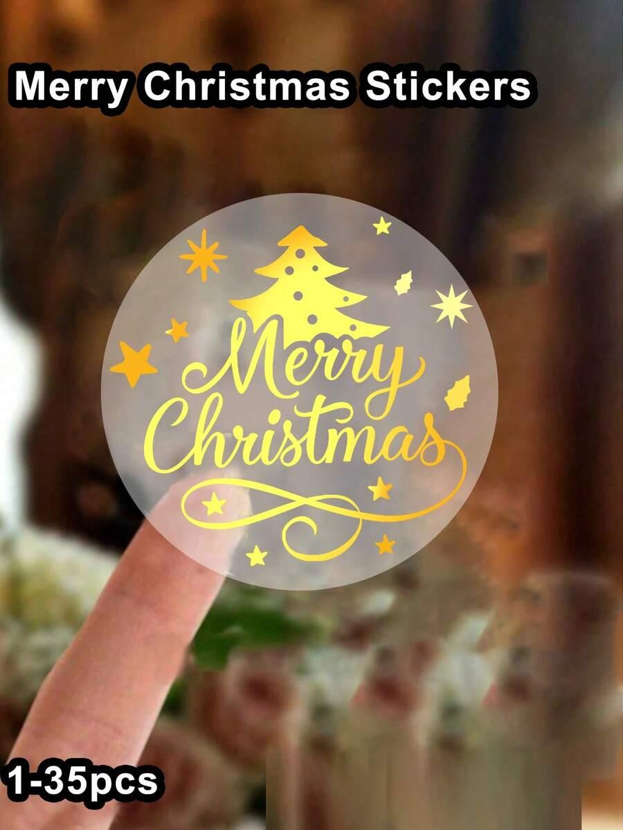 naklejki napis merry christmas 10-pack
