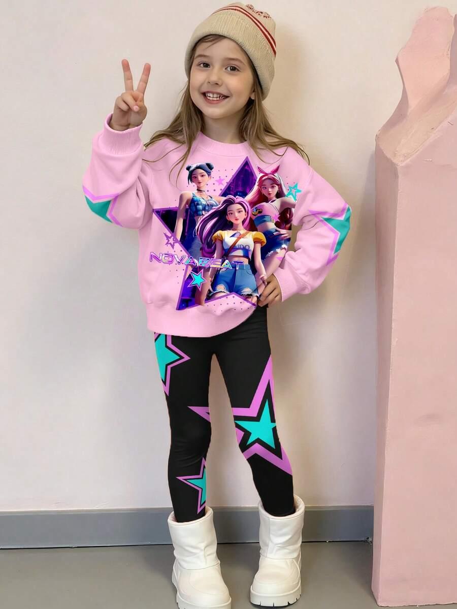 BLUZA LEGGINSY KOMPLET