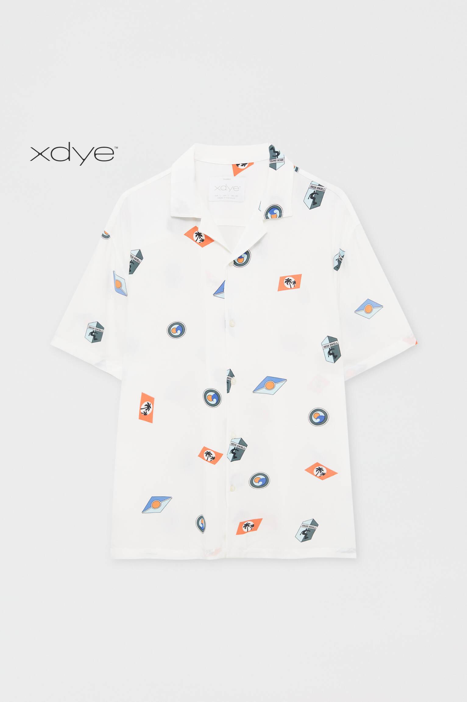 koszula krótki rękaw print casual
