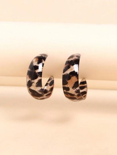 kolczyki animal print 