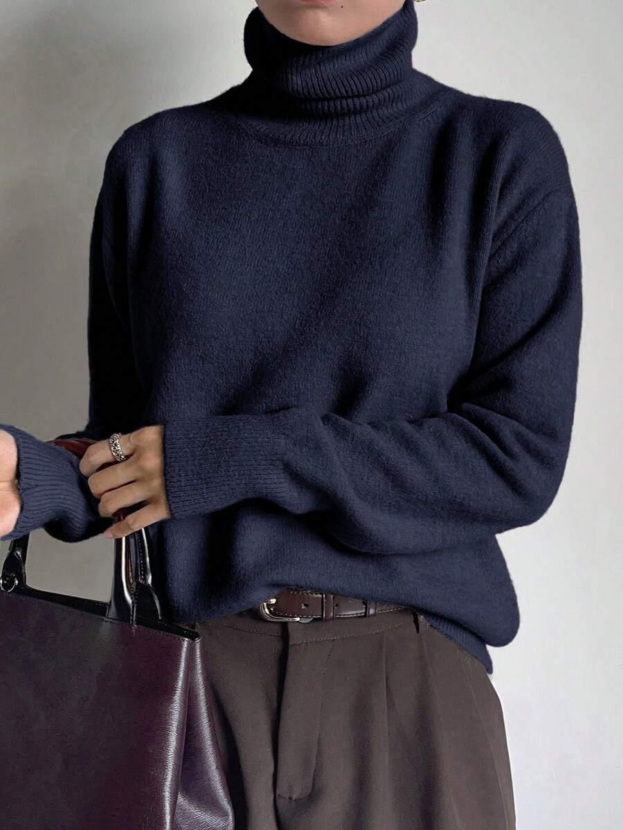 GRANATOWY SWETER GOLF