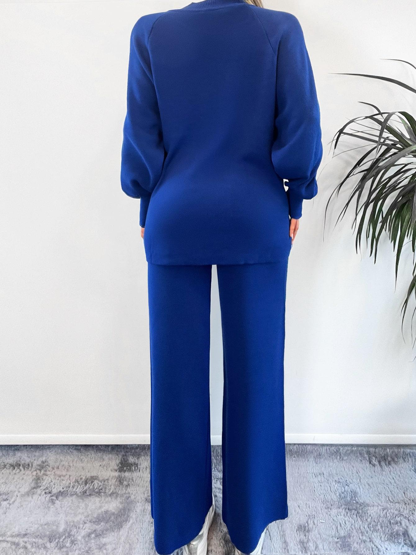 komplet sweter spodnie