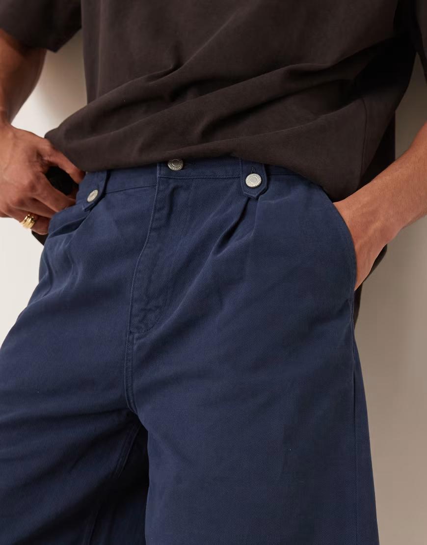 GRANATOWE SPODENKI JEANS