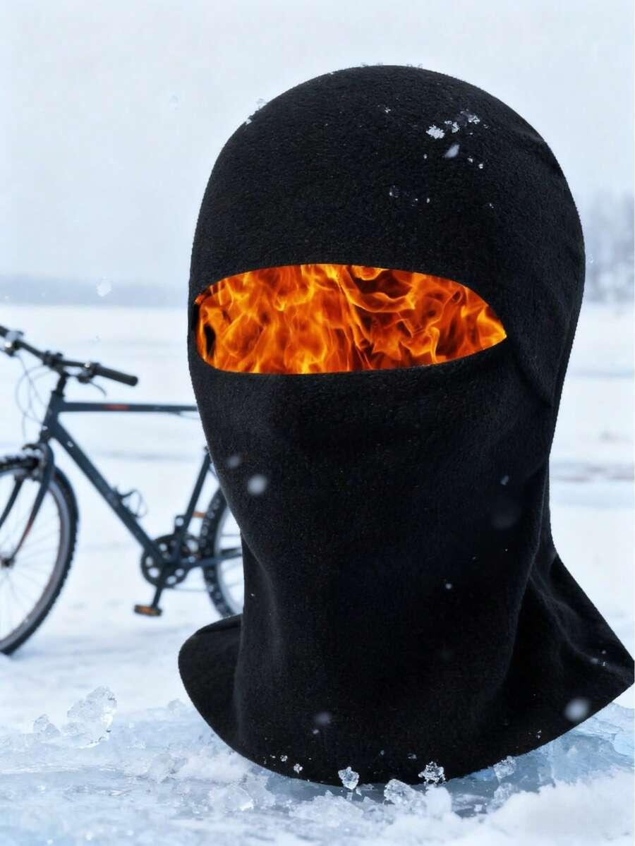 czarna ociplana kominiarka