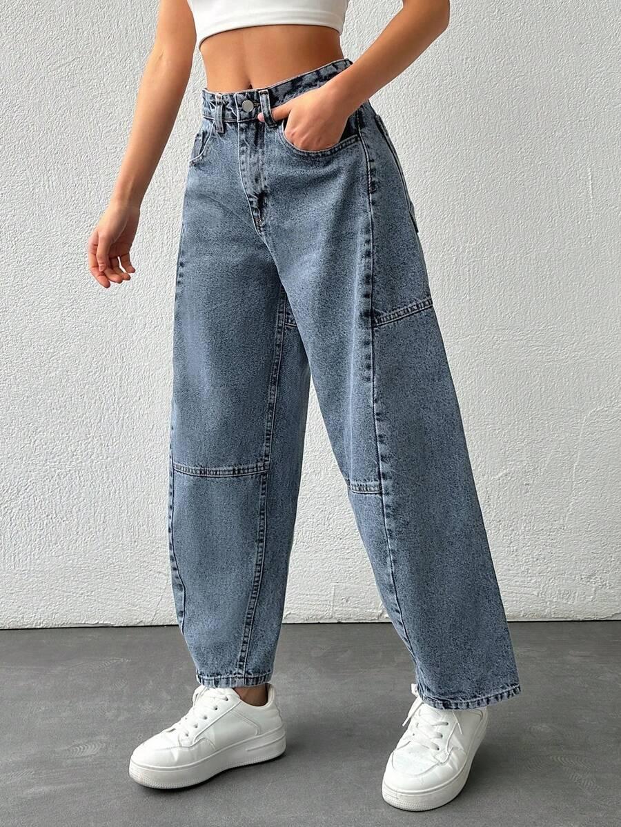 SPODNIE JEANS WYSOKI STAN
