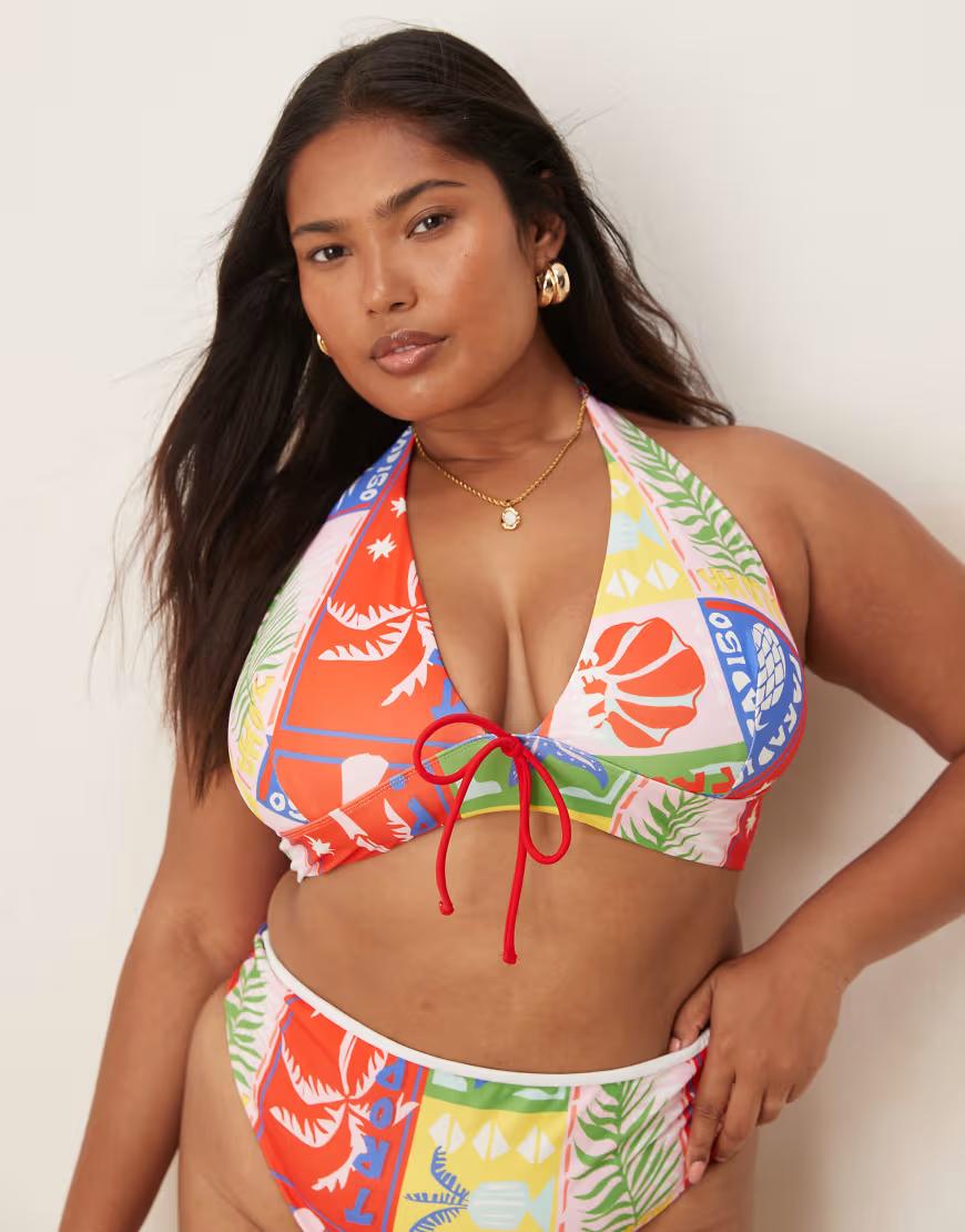góra od bikini nadruk