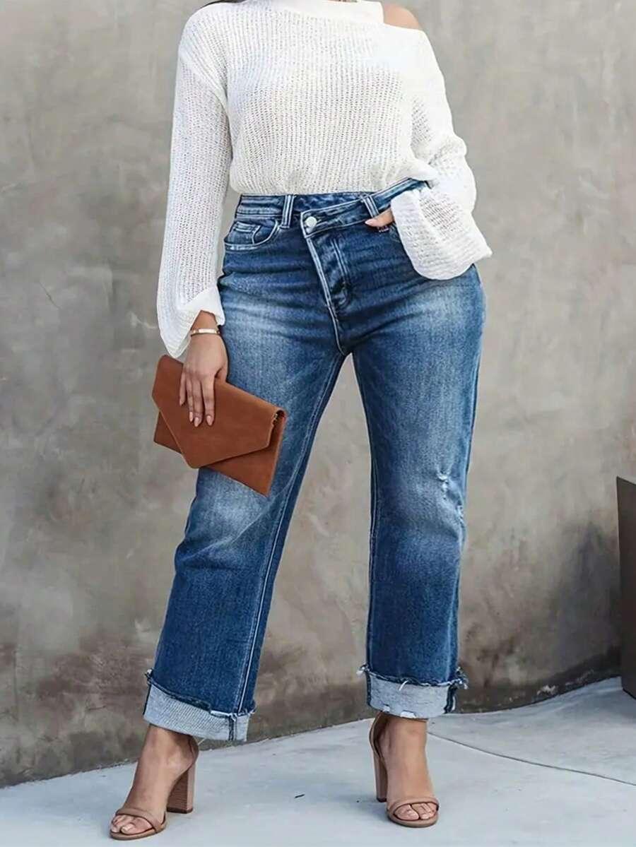 NIEBIESKIE SPODNIE JEANS