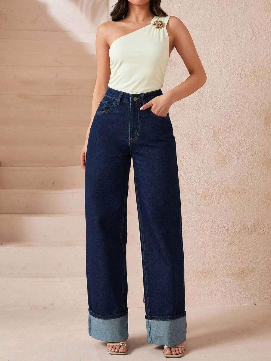 SPODNIE JEANS WYSOKI STAN