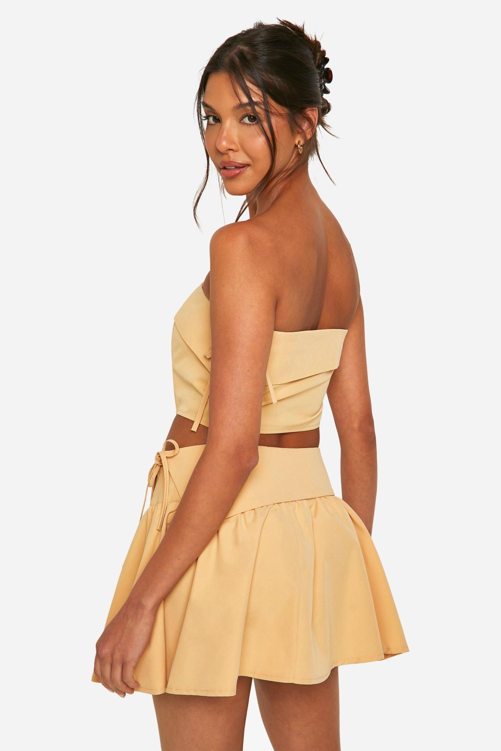 beżowy top bandeau OPASKA