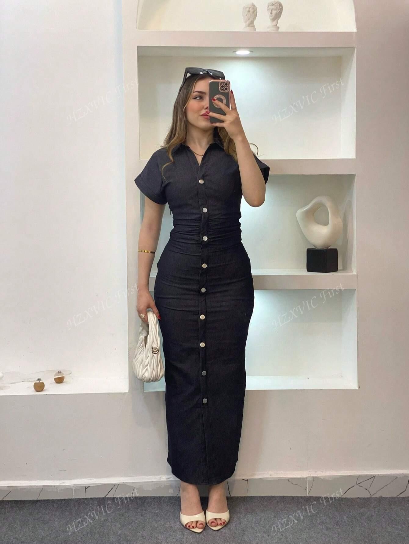 JEANSOWA MAXI Sukienka