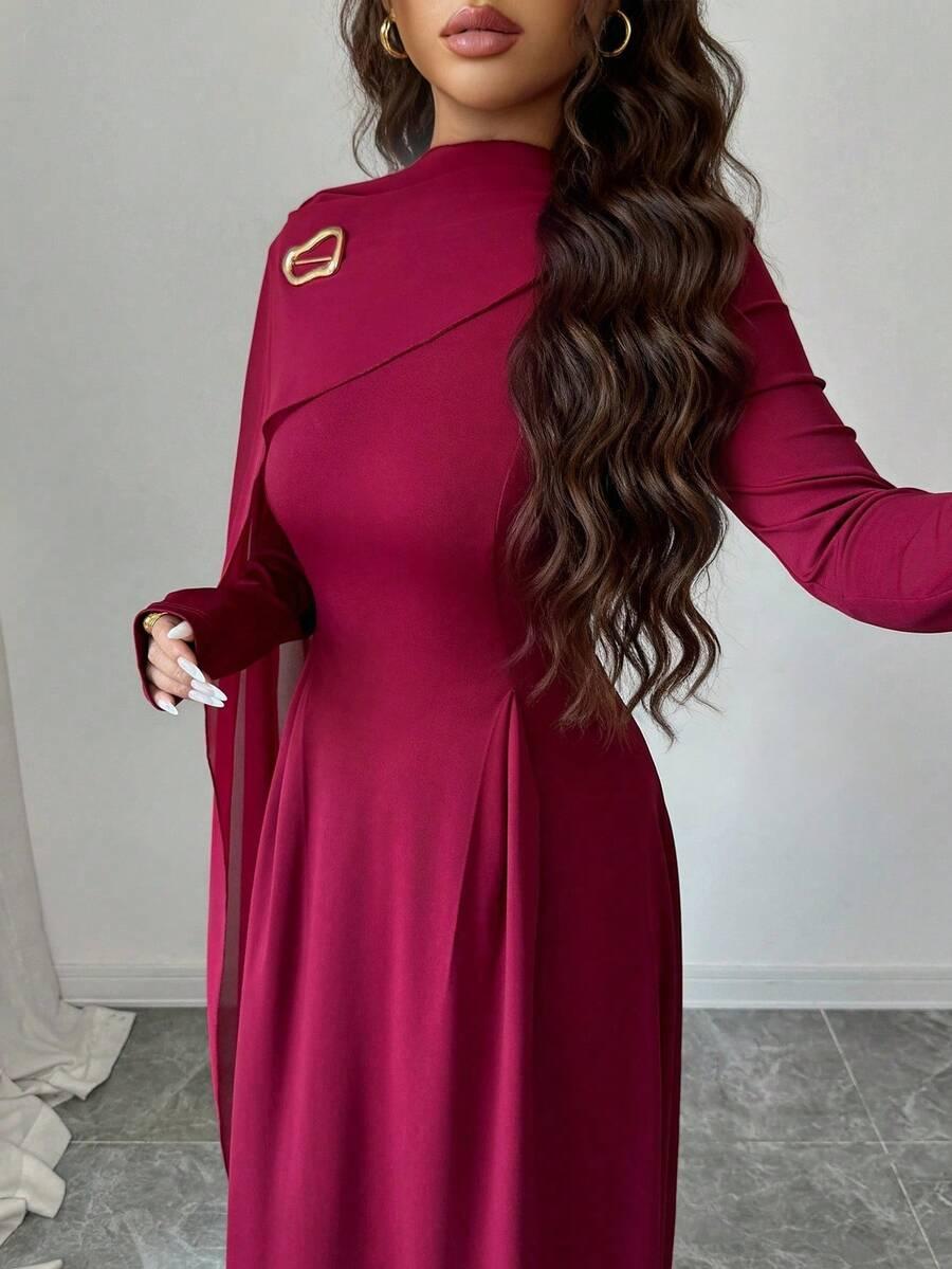 CZERWONA MAXI SUKIENKA