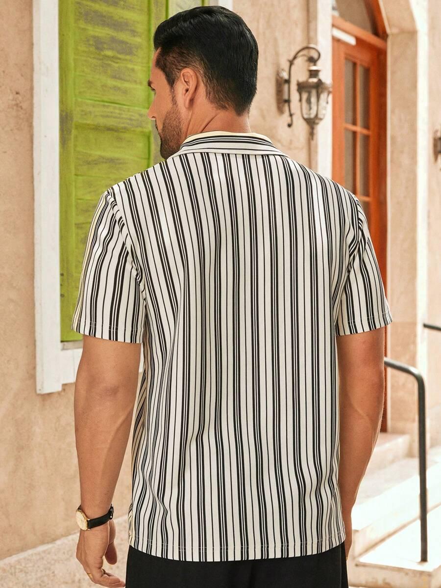 koszulka polo wzór paski