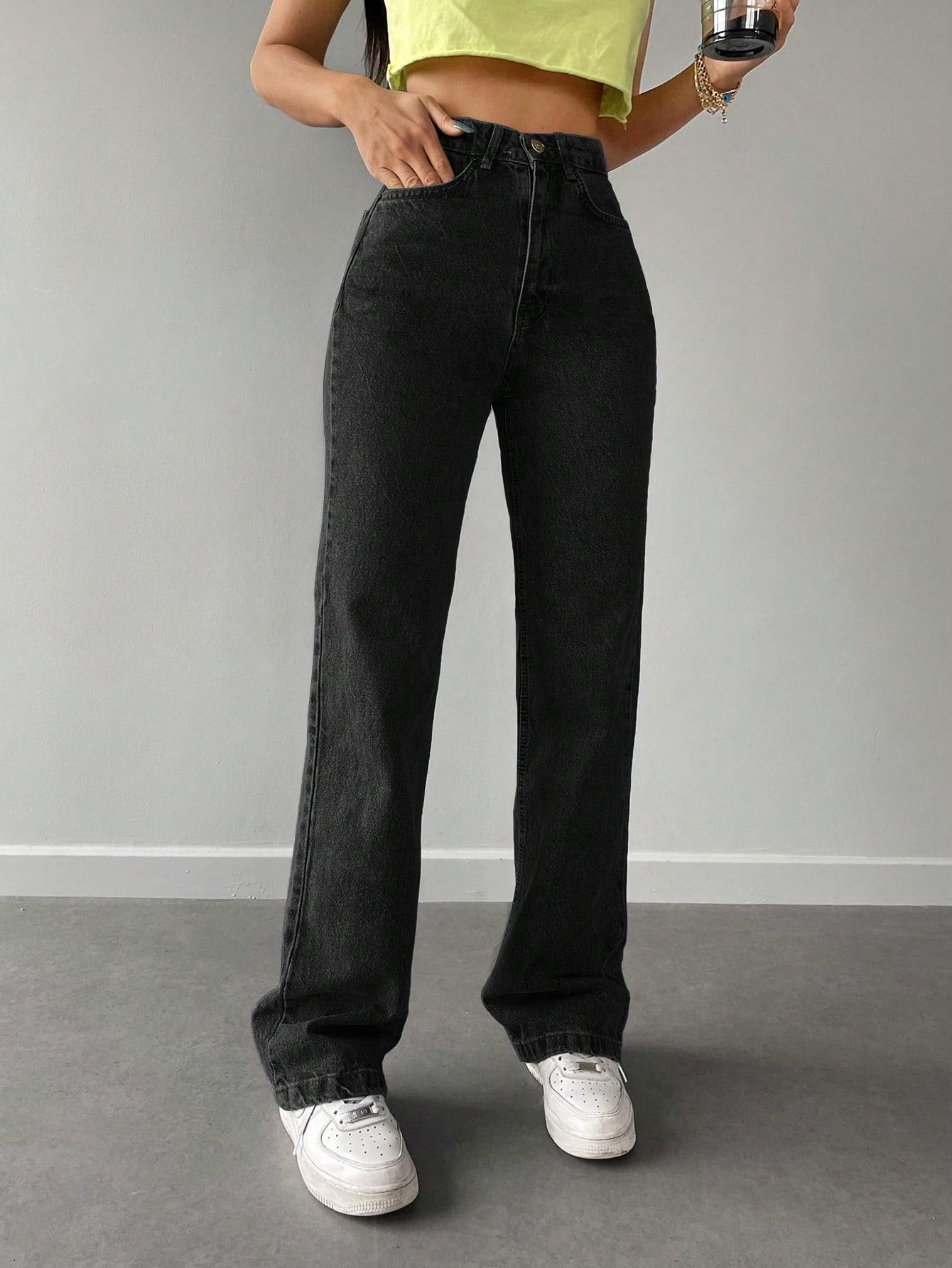 SPODNIE JEANS PROSTE NOGAWKI