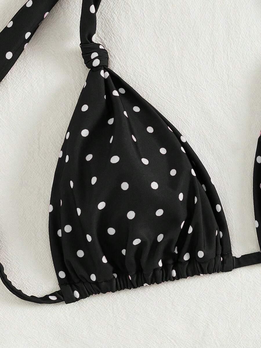 góra od bikini wzór groszki