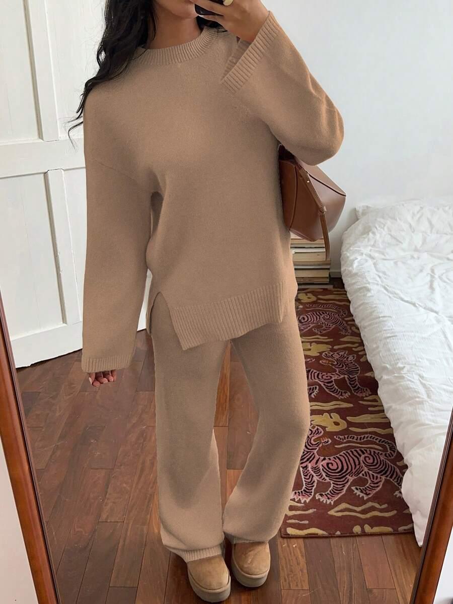 KOMPLET SWETER SPODNIE 