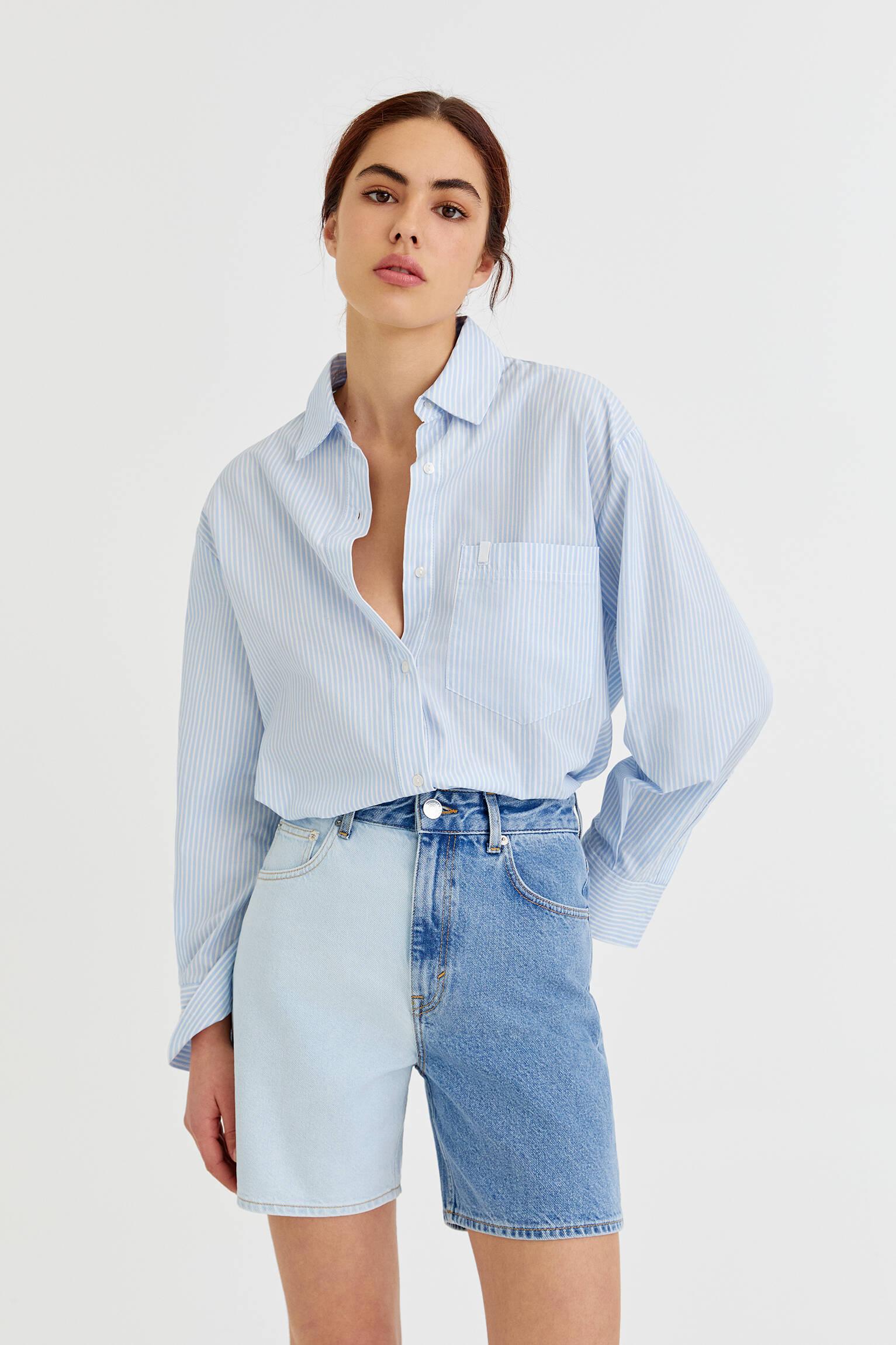 NIEBIESKIE SPODENKI JEANS