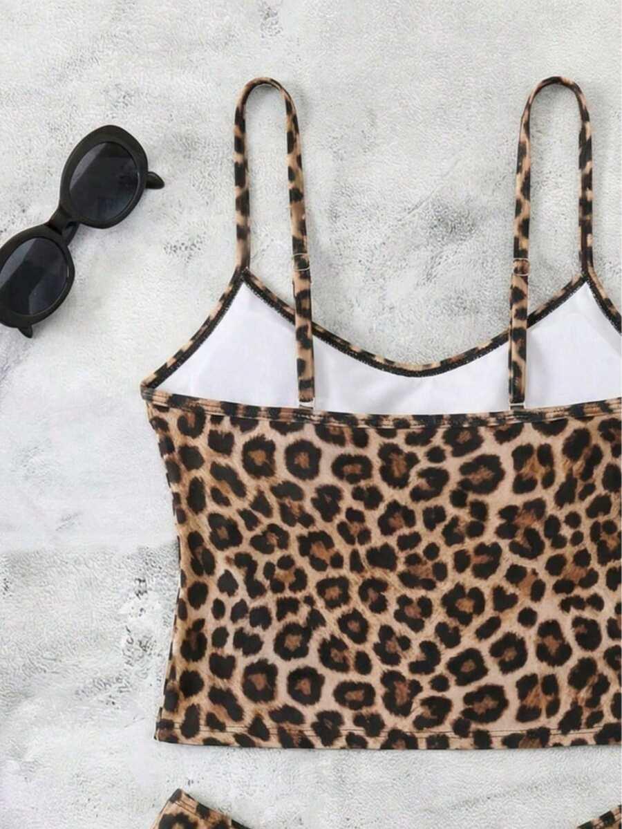 DWUCZĘŚCIOWY STRÓJ KĄPIELOWY ANIMAL PRINT