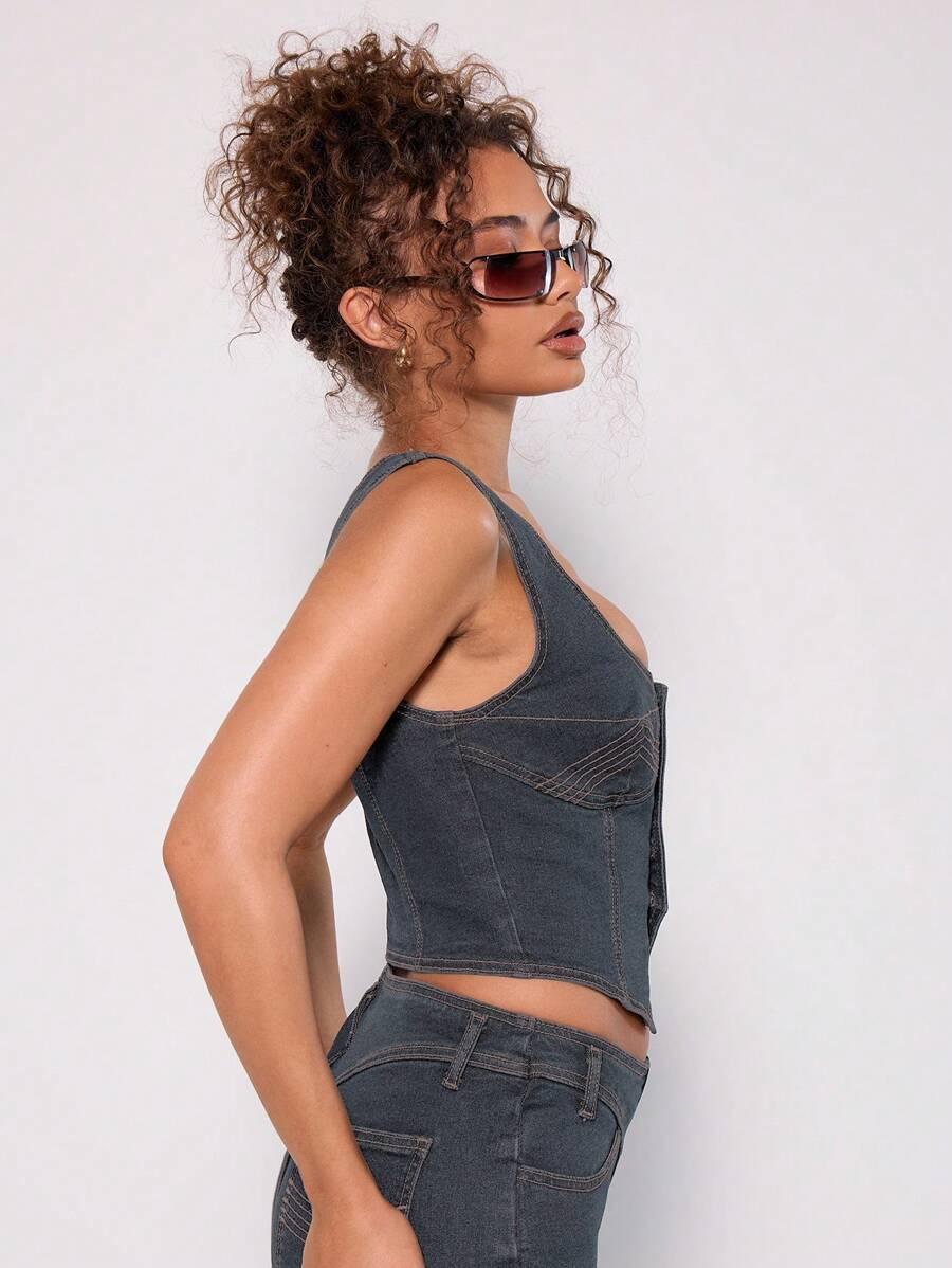 TOP JEANSOWY DAMSKI