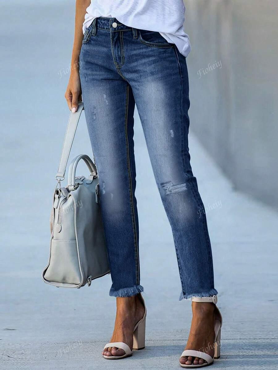 NIEBIESKIE SPODNIE JEANS
