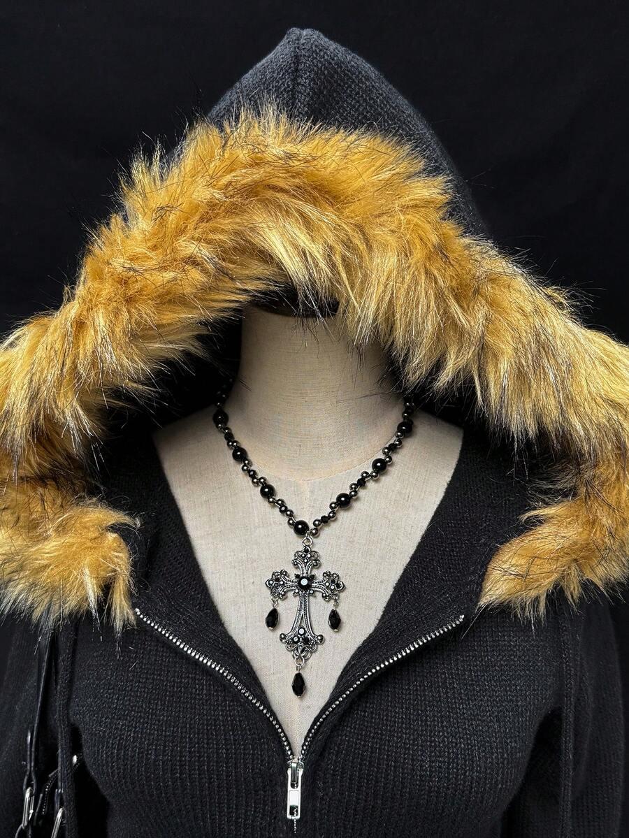 CZARNA BLUZA ZAMEK