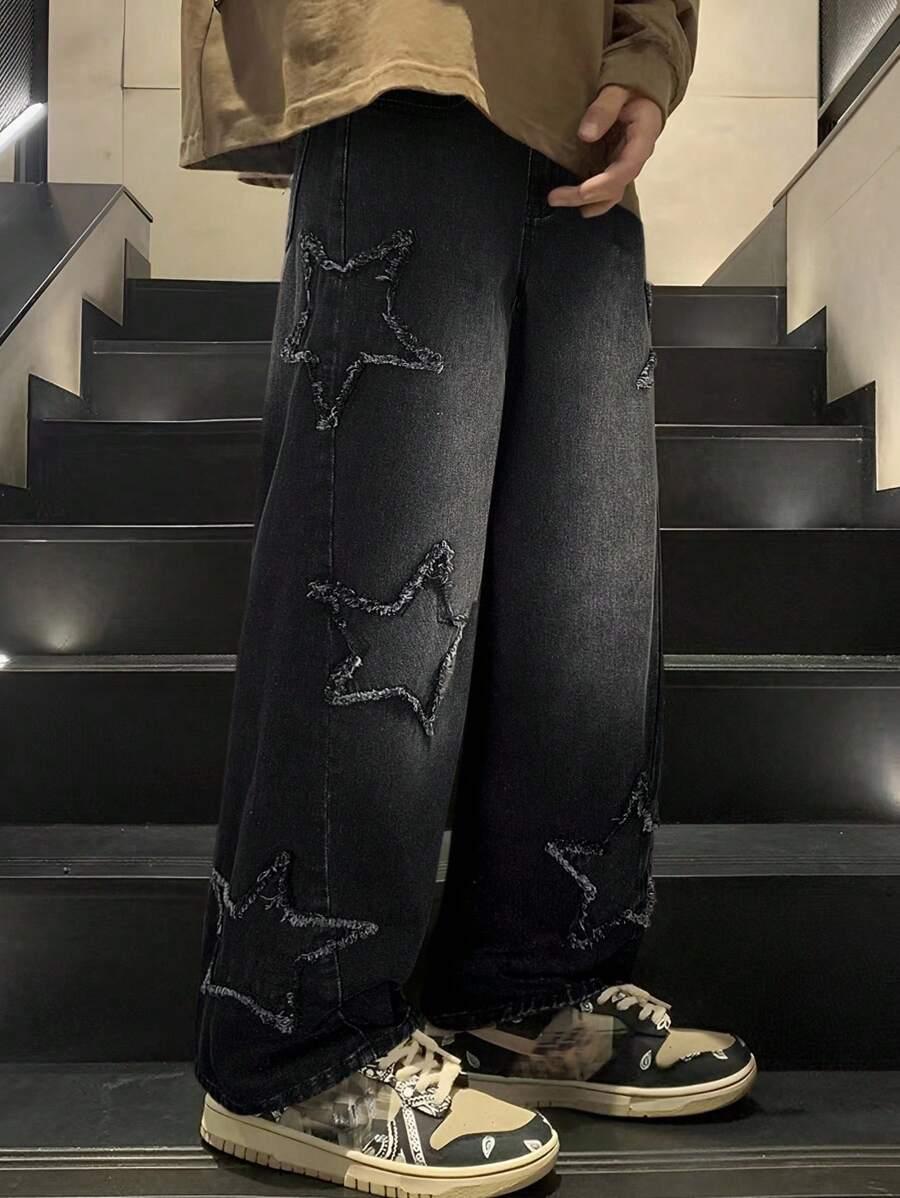 czarne spodnie jeans