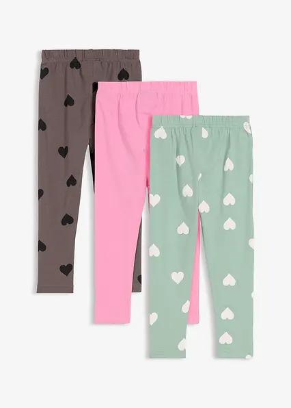 LEGGINSY DZIECIĘCE BAWEŁNIANE 3 SZT