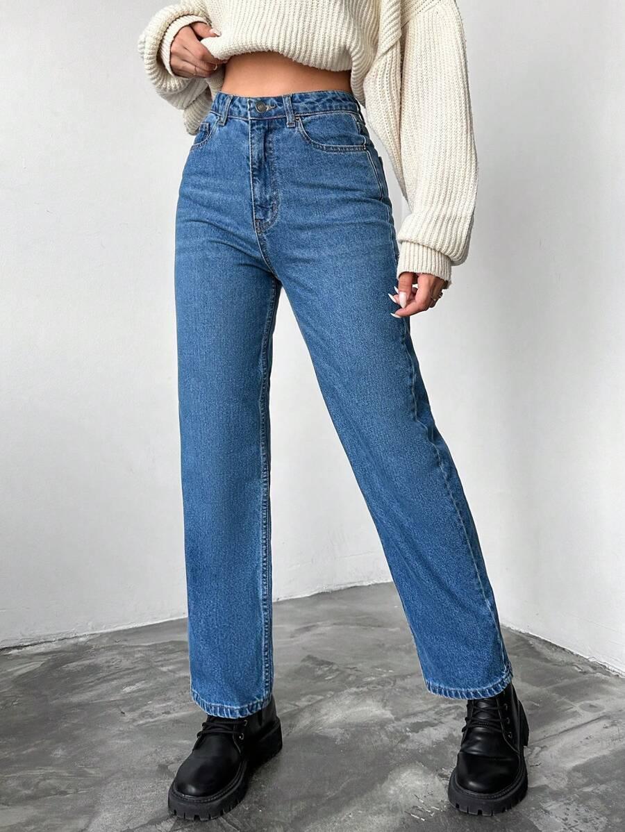 NIEBIESKIE SPODNIE JEANS