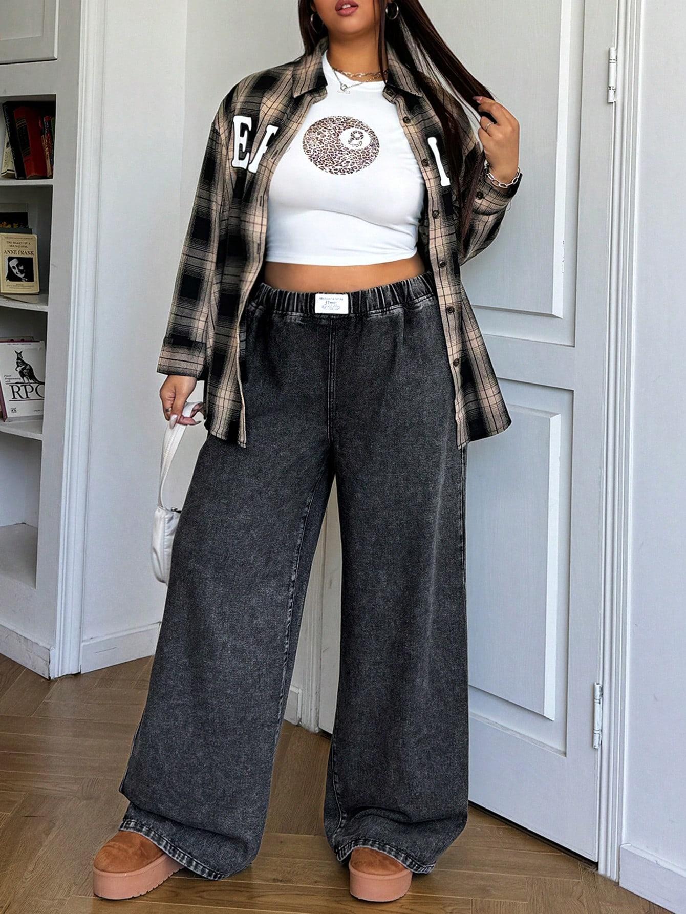 CZARNE SPODNIE JEANS