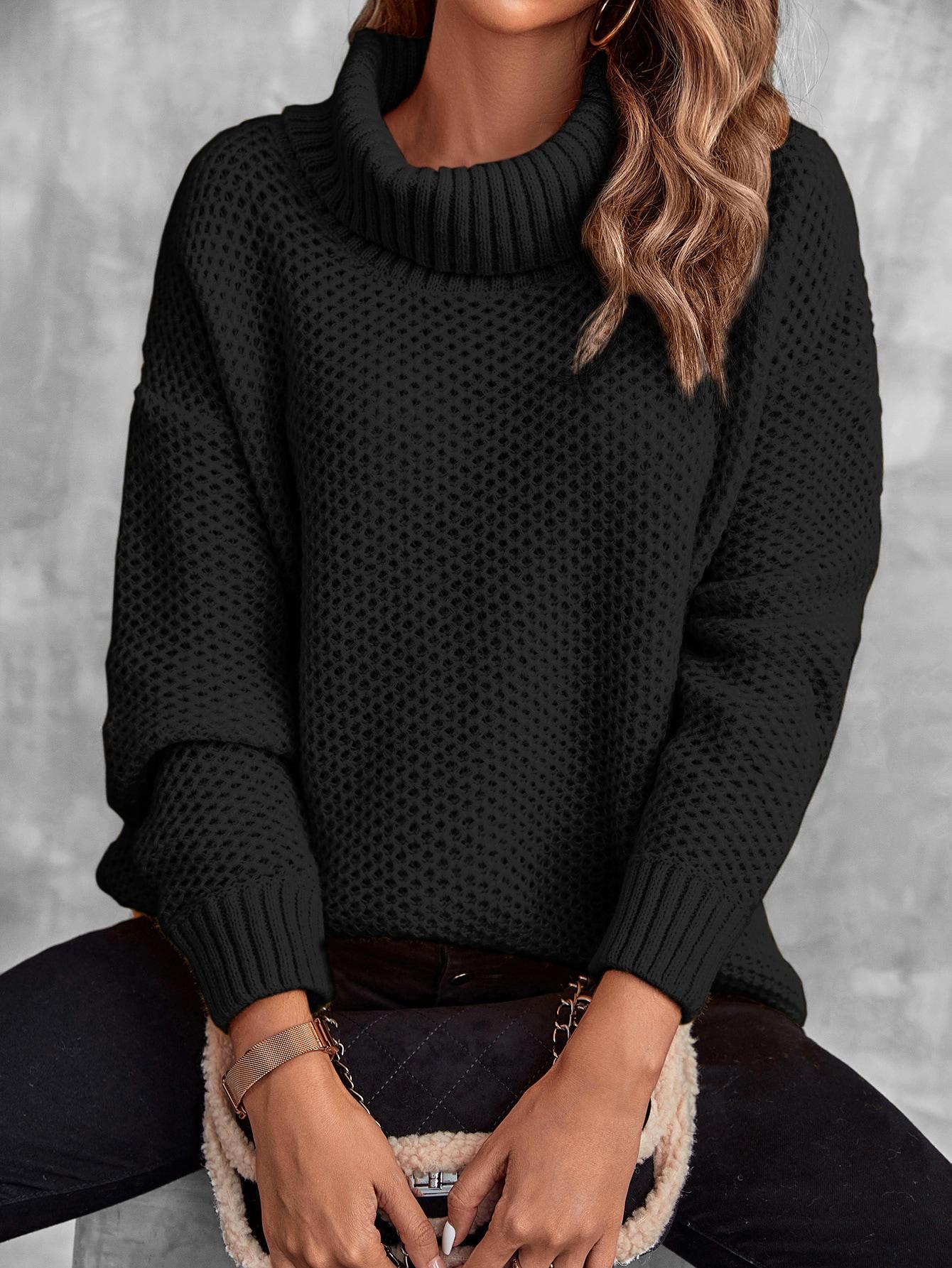 CZARNY SWETER STÓJKA