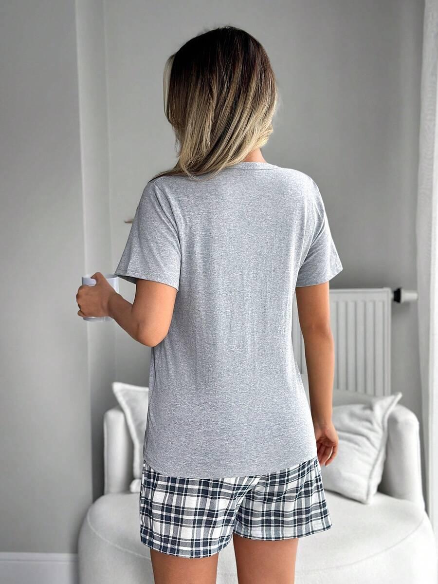 piżama komplet t-shirt spodenki