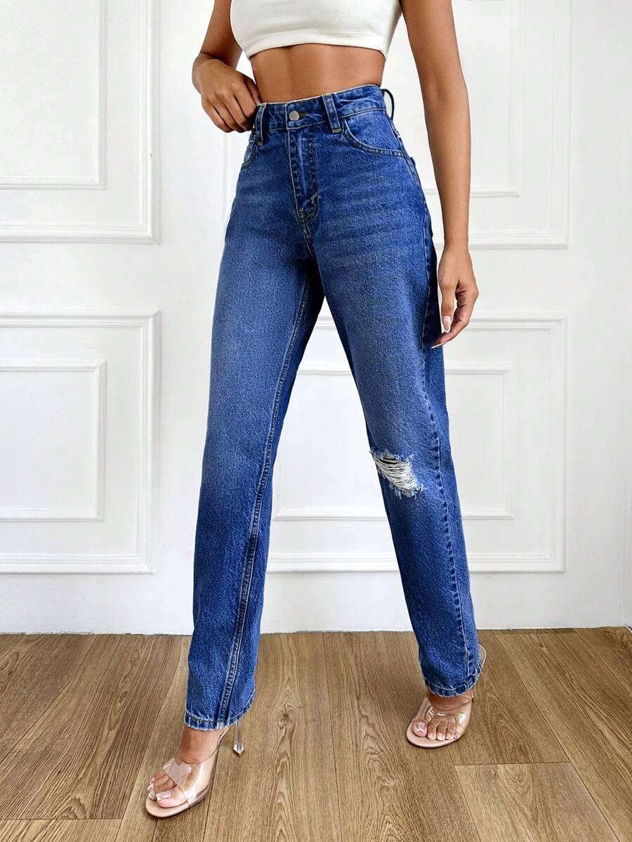 NIEBIESKIE SPODNIE JEANS