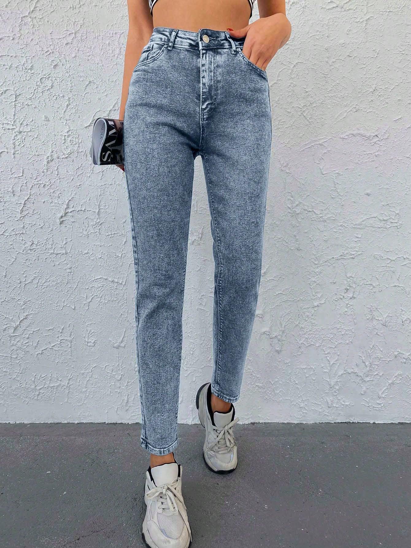 NIEBIESKIE SPODNIE JEANS KIESZENIE