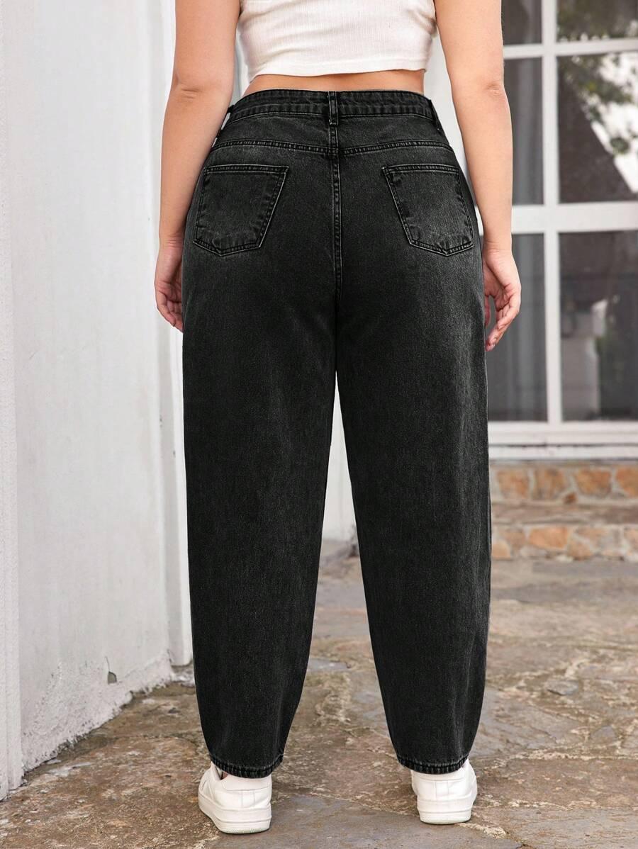 SPODNIE MOM JEANS